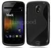 Black S-Line TPU Gel Skin Case Cover For Samsung Google Galaxy Nexus 3 i9250 Black ()