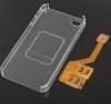 Triple SIM Cards Adapter with Protective Back Case for iPhone 4