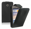 Huawei Ascend Y330 - Leather Flip Case Black (ΟΕΜ)