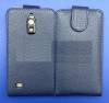 Huawei Ascend G526 - Leather Flip Case Blue (OEM)