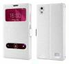 Leather Case With Windows And Plastic Back Cover for Huawei Ascend G620s White (ΟΕΜ) Leather Case With Windows And Plastic Back Cover for Huawei Ascend G620s White (ΟΕΜ)