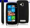 Nokia Lumia 610 Black hybrid rubber skin back case (ΟΕΜ)