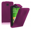 Nokia X / X Plus - Leather Flip Case Purple (OEM)