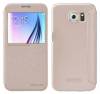 Samsung Galaxy S6 G920F - Θήκη Book S-View Nillkin Sparkle Χρυσαφί με ενεργό S-View Samsung Galaxy S6 G920F - Θήκη Book S-View Nillkin Sparkle Χρυσαφί με ενεργό S-View