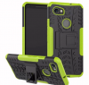 Shockproof Tough Rugged Back Cover  LEMON GREEN  - Google Pixel 2 XL (OEM)