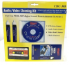 Magic Audio Video Cleaning Kit for CD Cassette & VHS Players Wet or Dry CDC-388