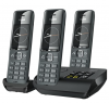 Gigaset COMFORT 520A Trio - 3 ασύρματα τηλέφωνα DECT με αυτόματο τηλεφωνητή - Κομψή σχεδίαση - καλύτερη ποιότητα ήχου με λειτουργία hands-free - προστασία κλήσεων - βιβλίο διευθύνσεων με 200 επαφές, μαύρο χρωμα Gigaset COMFORT 520A Trio - 3 ασύρματα τηλέφωνα DECT με αυτόματο τηλεφωνητή - Κομψή σχεδίαση - καλύτερη ποιότητα ήχου με λειτουργία hands-free - προστασία κλήσεων - βιβλίο διευθύνσεων με 200 επαφές, μαύρο χρωμα