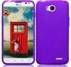 LG L65 L70 - TPU Gel Case transparent Purple (OEM)