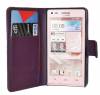 Leather Stand Wallet Case for Huawei Ascend G6 Purple (OEM) Leather Stand Wallet Case for Huawei Ascend G6 Purple (OEM)