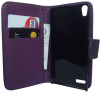 Leather Wallet/Case for Huawei Ascend P6 Purple (OEM)