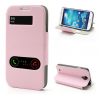 Samsung Galaxy S4 i9500 Caller ID Book Cover Flip Case Pink (OEM)