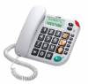 Maxcom Σταθερό Ψηφιακό Τηλέφωνο KXT480 Λευκό με Οθόνη, Με Ένδειξη Εισερχόμενης Κλήσης Led και Μεγάλα Πλήκτρα