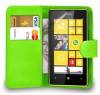 Nokia Lumia 520/525 - Leather Wallet Case Green (ΟΕΜ)