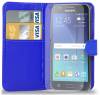 Samsung Galaxy J5 (J500F) - Leather Wallet Case Blue (OEM)