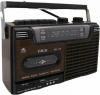 CMik MK-138 Portable Audio System with USB / Cassette / Radio in Brown Color