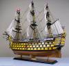 Display Model ship HMS Victory 1:72 54 inch Historic Famous Ship Wood