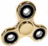 BLCR Three-Spinner Fidget Toy Aluminium Alloy 3 minute EDC Hand Spinner for Autism and ADHD Gold/Black