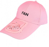 Καπέλο Baseball με επαναφορτιζόμενο  Ανεμιστηράκι ροζ  (OEM) (BULK)