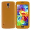 Samsung Galaxy S5 G900 - S-View Full Window Flip      - Dark Yellow (OEM)