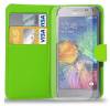 Samsung Galaxy Alpha G850f - Leather Wallet Stand Case Green (OEM) Samsung Galaxy Alpha G850f - Leather Wallet Stand Case Green (OEM)