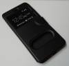 Apple iPhone 7 Plus Θήκη Δερμάτινη Θήκη Με Παραθυράκια Και Πίσω Κάλυμμα Σιλικόνης Μαύρο OEM