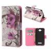 Δερμάτινη Stand Θήκη/Πορτοφόλι για Alcatel One Touch Pop C7 OT-7041D Λευκή Με Μωβ Λουλούδια (OEM) Δερμάτινη Stand Θήκη/Πορτοφόλι για Alcatel One Touch Pop C7 OT-7041D Λευκή Με Μωβ Λουλούδια (OEM)