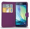 Samsung Galaxy S6 Edge G925F - Leather Wallet Stand Case Purple (OEM)