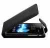 Sony Xperia J St26i Black Leather Case