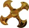 BLCR Three-Spinner Fidget Toy "War Machine" Gold Plated 4 minute EDC Hand Spinner for Autism and ADHD