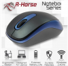 Wireless Mouse R-Horse Black-Blue  RF-6385