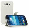 Δερμάτινη Stand Θήκη/Πορτοφόλι Με Πίσω Πλαστικό Κάλυμμα για Samsung Galaxy Grand Neo i9060 Λευκό (ΟΕΜ)