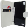 Leather Wallet/Case for Huawei Ascend P6 White (OEM)