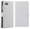 Lenovo Vibe Z2  - Leather Wallet Stand Case White (OEM)