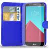 LG G4 (H815) - Leather Wallet Case Blue (OEM)