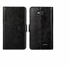 LG L65 L70 - Leather Stand Wallet Case Black (OEM)