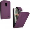 Nokia Lumia 620 Leather Flip Case Purple NL620LFCPU OEM