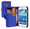Samsung Galaxy S Duos 2 S7582 / Galaxy Trend Plus S7580 Leather Wallet Case Blue (OEM)