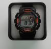 Men Waterproof Automatic Wrist Watch Silicone in Black Color with Orange Details K-SPORT (ΟΕΜ)