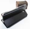 Xiaomi RedMi / Redmi 1S - Leather Flip Case With Silicone Back Cover Black (OEM)