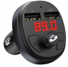 Hoco E41 Ασυρματο MP3 Car Player / FM Transmitter-  Φορτιστής Αυτοκινήτου  με 2 USB Θύρες Μαύρος