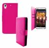 HTC Desire 626 - Stand Leather Case Wallet Magenta (OEM)