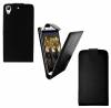 HTC Desire 626 - Leather Flip Wallet Black (OEM)