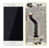 Complete LCD with Digitizer and frame for Huawei Ascend P9 Lite in White (Bulk)