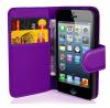 Μωβ Πλαϊνή Δερμάτινη Θήκη Flip για iPhone 4S 4G Μωβ Πλαϊνή Δερμάτινη Θήκη Flip για iPhone 4S 4G