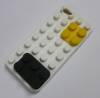 iPhone 5 Θήκη Σιλικόνης Lego Brick - Άσπρο