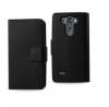 LG G3 S D722 (G3 MINI) - Leather Wallet Stand Case Black (OEM)