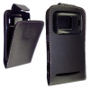 Flip Leather Case Pouch For Nokia 808 PureView Black ()
