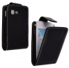 Samsung Star 3 Duos S5222 - Leather Flip Case Black ()