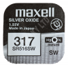 Maxell 317 SR516SW Silver Oxide Watch Battery 1.55v