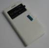 Leather Wallet Case With Window And Silicone Back Cover for Vodafone Smart 4 max White (ΟΕΜ)